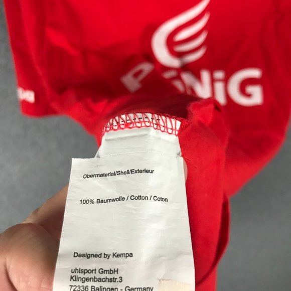 Kempa PGNiG Shirt Mens Medium Red Handball Cotton Short Sleeve Graphic Germany - Picture 13 of 14